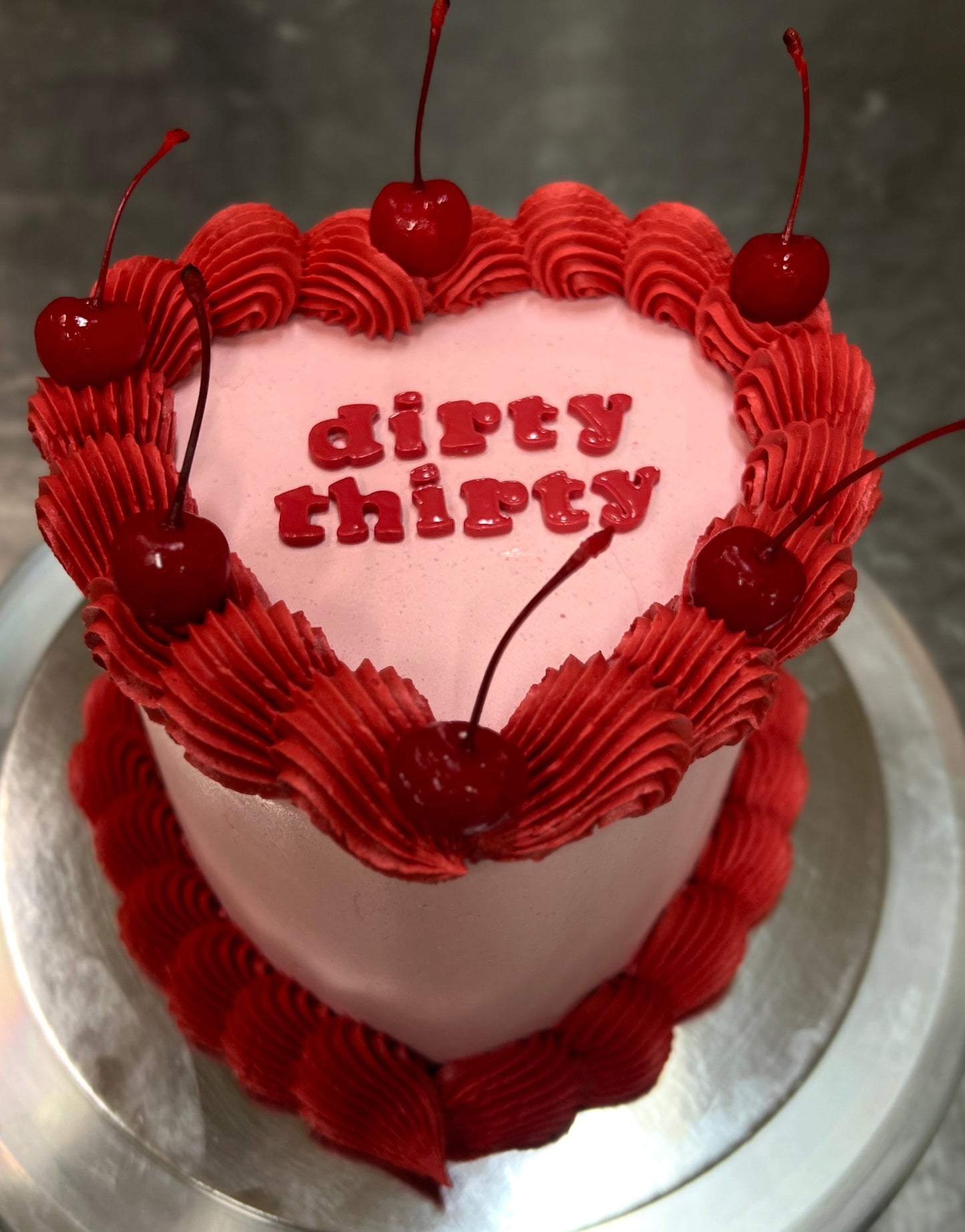 Vintage heart cake