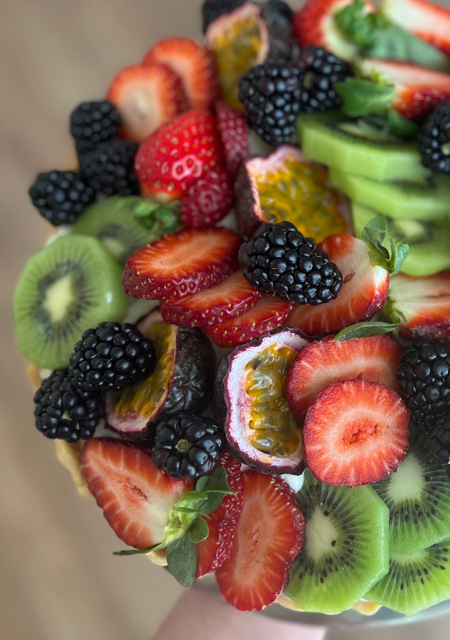 Seasonal fruit Tart